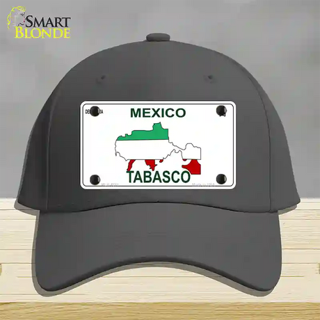 Tabasco Mexico Novelty License Plate Hat Cotton / Charcoal