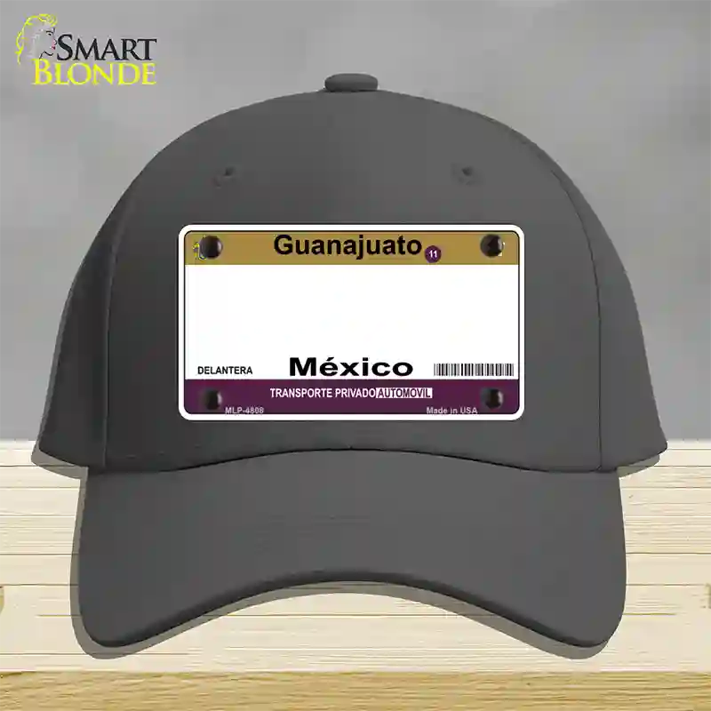 Guanajuato Mexico Blank Novelty License Plate Hat Cotton / Charcoal