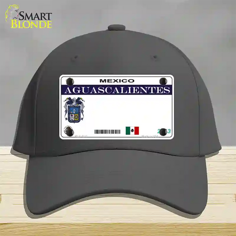 Aguascalientes Mexico Novelty License Plate Hat Cotton / Charcoal