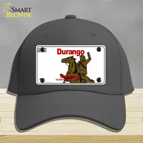 Durango Mexico Novelty License Plate Hat Cotton / Charcoal