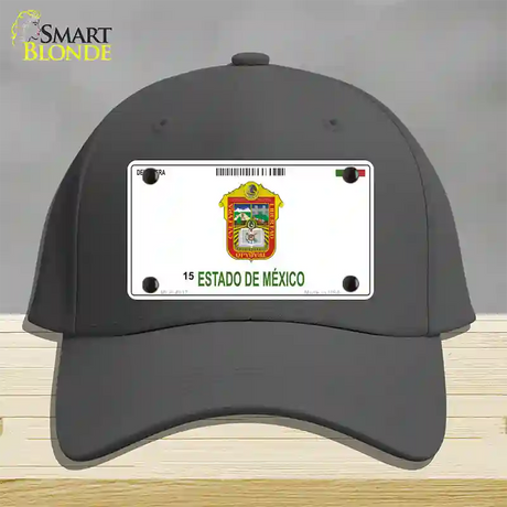 Estado De Mexico Novelty License Plate Hat Cotton / Charcoal