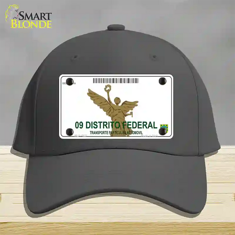 Distrito Federal Mexico Blank Novelty License Plate Hat Cotton / Charcoal