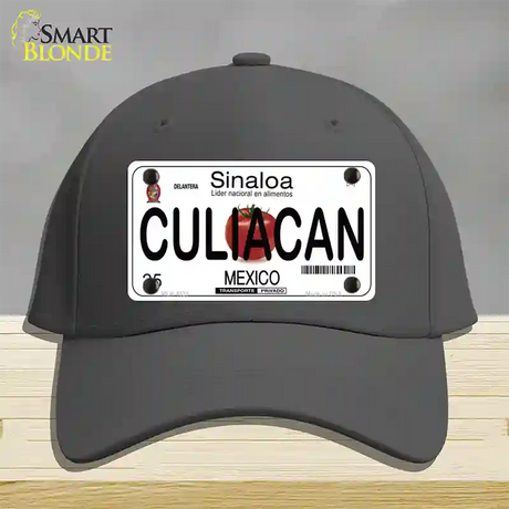 Culiacan Mexico Novelty License Plate Hat Cotton / Charcoal