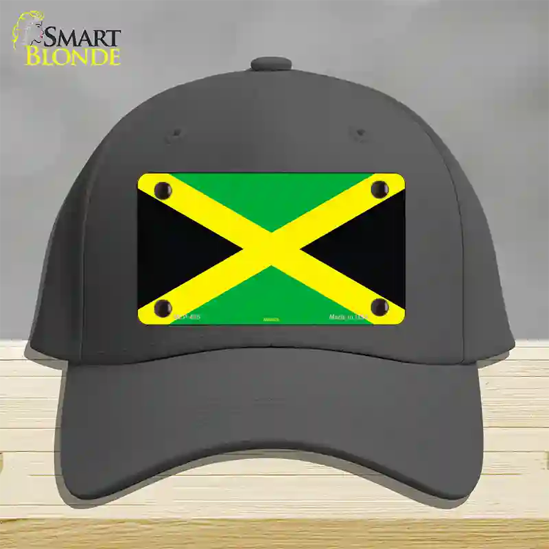 Jamaica Flag Novelty License Plate Hat Cotton / Charcoal