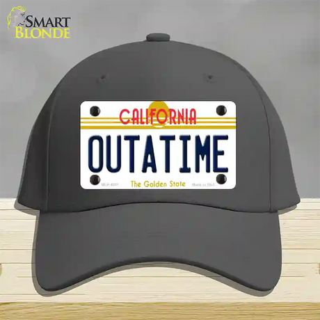 California Outtatime Novelty License Plate Hat Cotton / Charcoal