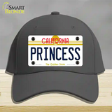 Princess California Novelty License Plate Hat Cotton / Charcoal