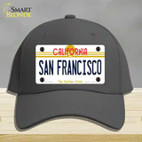 San Francisco California Novelty License Plate Hat Cotton / Charcoal