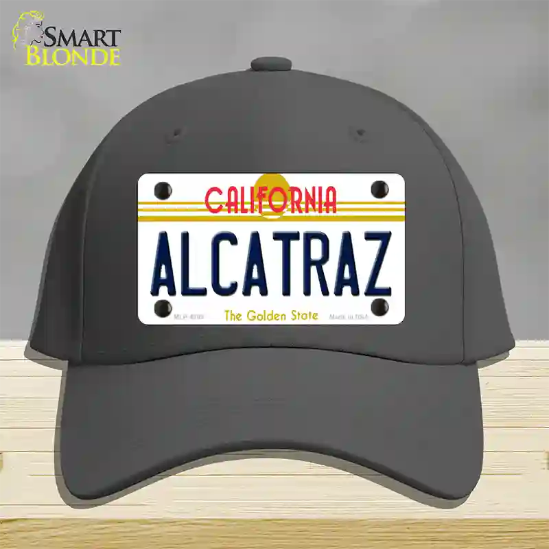 Alcatraz California Novelty License Plate Hat Cotton / Charcoal