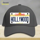 Hollywood California Novelty License Plate Hat Cotton / Charcoal