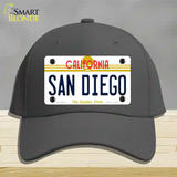 San Diego California Novelty License Plate Hat Cotton / Charcoal