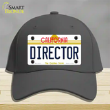 Director California Novelty License Plate Hat Cotton / Charcoal