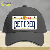 Retired California Novelty License Plate Hat Cotton / Charcoal