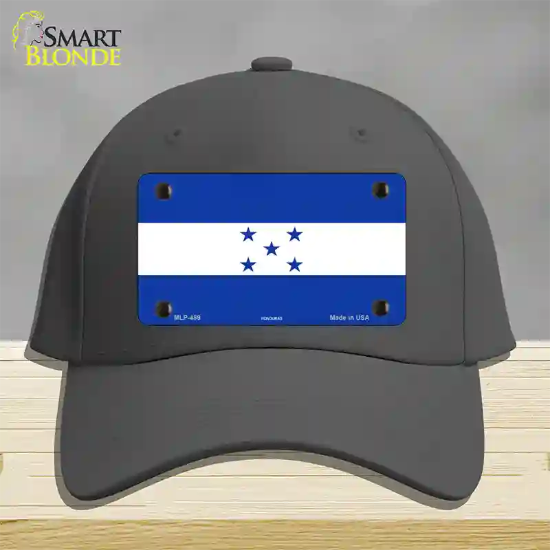 Honduras Flag Novelty License Plate Hat Cotton / Charcoal