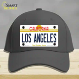 Los Angeles California State Novelty License Plate Hat Cotton / Charcoal