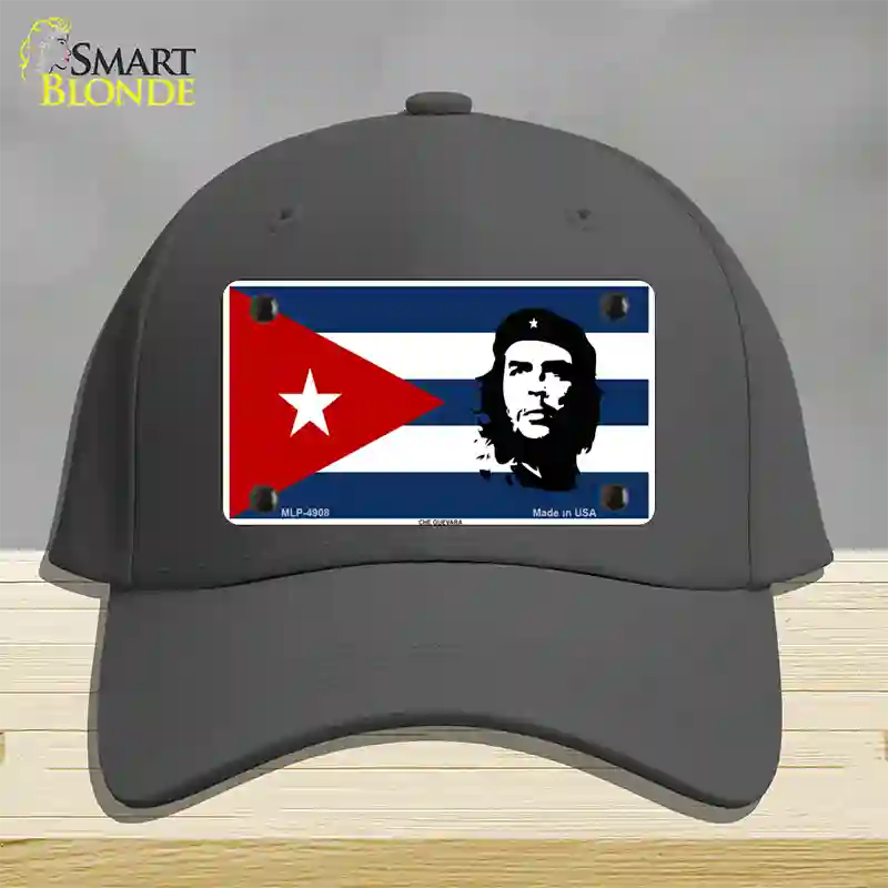 Che Guevara Flag Novelty License Plate Hat Cotton / Charcoal