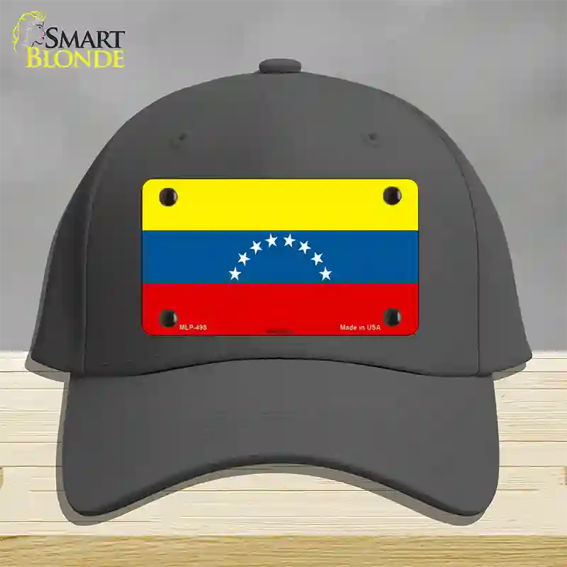 Venezuela Novelty License Plate Hat Cotton / Charcoal