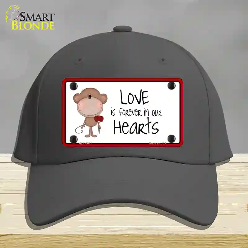 Love In Our Hearts Novelty License Plate Hat Cotton / Charcoal