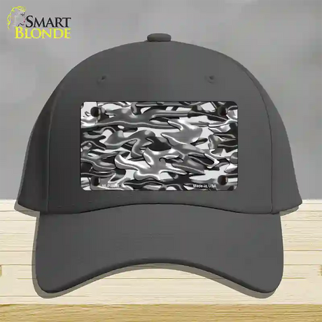 Grey Camouflage Novelty License Plate Hat Cotton / Charcoal