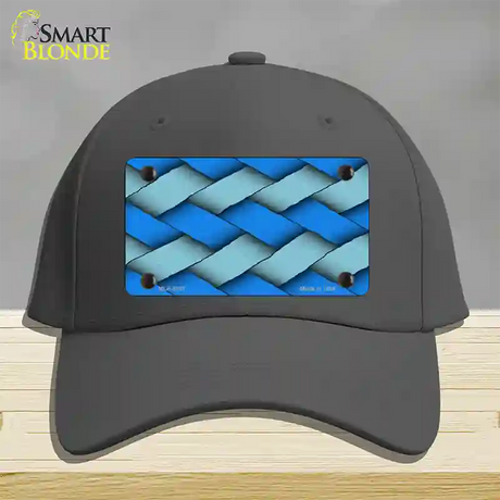 Weave Blue Novelty License Plate Hat Cotton / Charcoal