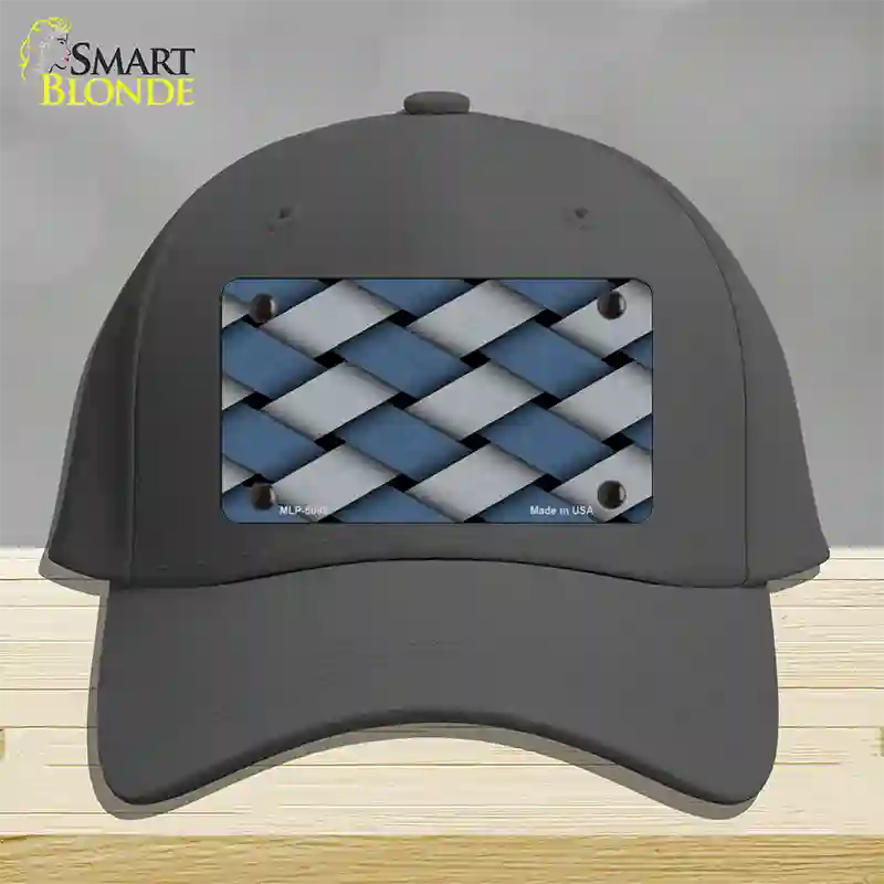 Weave Blue & Gray Novelty License Plate Hat Cotton / Charcoal