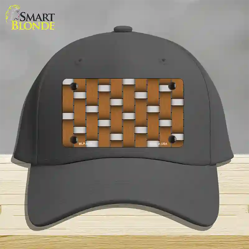 Weave Brown & Gray Novelty License Plate Hat Cotton / Charcoal