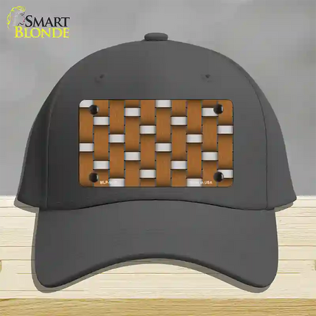 Weave Brown & Gray Novelty License Plate Hat Cotton / Charcoal