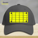 Web Yellow Novelty License Plate Hat Cotton / Charcoal