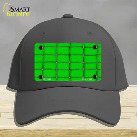 Web Green Novelty License Plate Hat Cotton / Charcoal