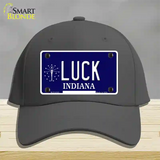 Luck Indiana State Novelty License Plate Hat Cotton / Charcoal