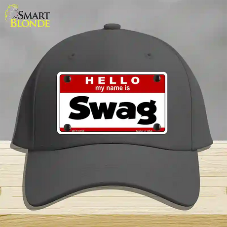 Swag Novelty License Plate Hat Cotton / Charcoal