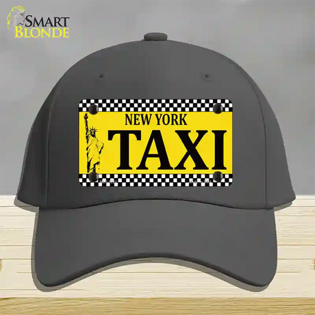 New York Taxi Novelty License Plate Hat Cotton / Charcoal