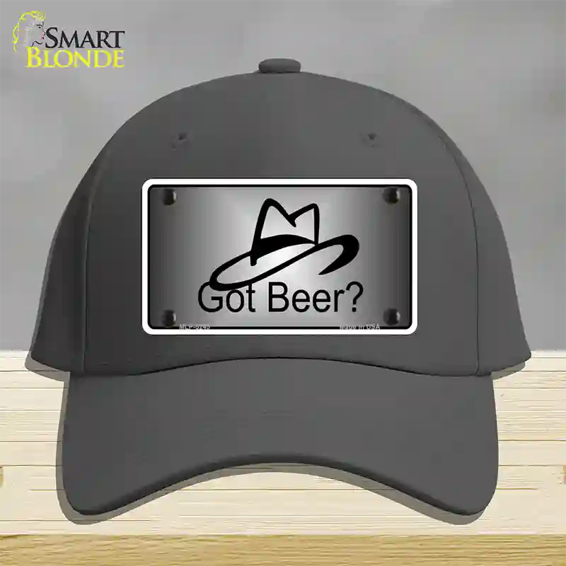 Got Beer Novelty License Plate Hat Cotton / Charcoal