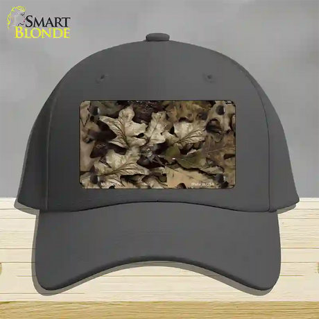 Fallen Leaves Camouflage Novelty License Plate Hat Cotton / Charcoal