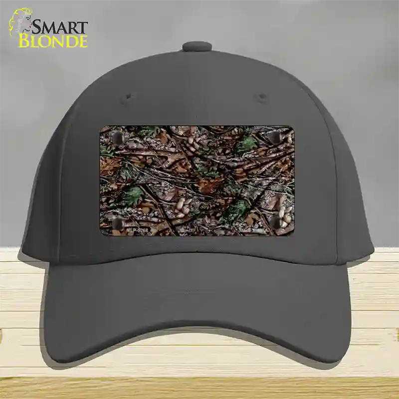 Branches Camouflage Novelty License Plate Hat Cotton / Charcoal