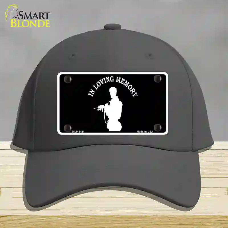 In Loving Memory Standing Novelty License Plate Hat Cotton / Charcoal