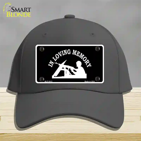 In Loving Memory Lookout Novelty License Plate Hat Cotton / Charcoal