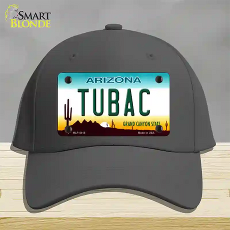 Tubac Arizona Novelty License Plate Hat Cotton / Charcoal