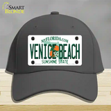 Venice Beach Florida Novelty License Plate Hat Cotton / Charcoal