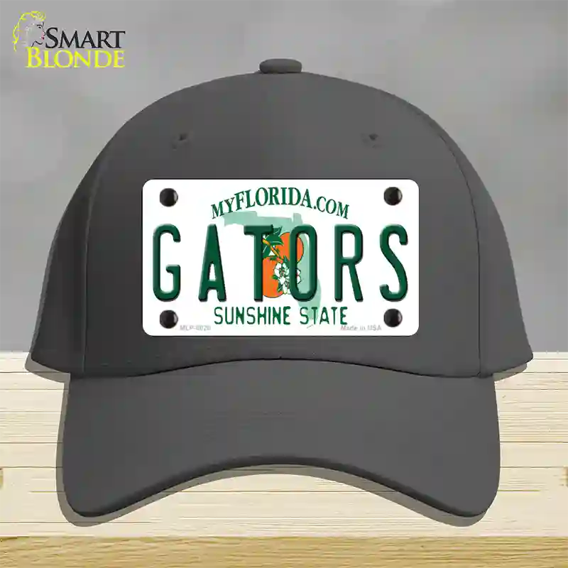 Gators Florida Novelty License Plate Hat Cotton / Charcoal