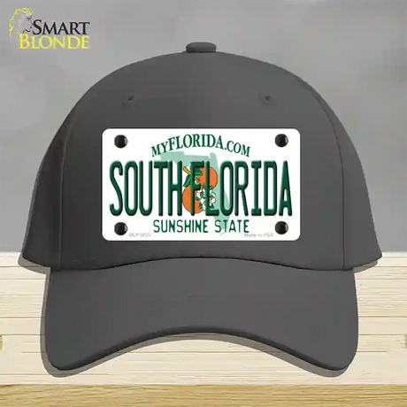 South Florida Novelty License Plate Hat Cotton / Charcoal