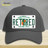 Retired Florida Novelty License Plate Hat Cotton / Charcoal