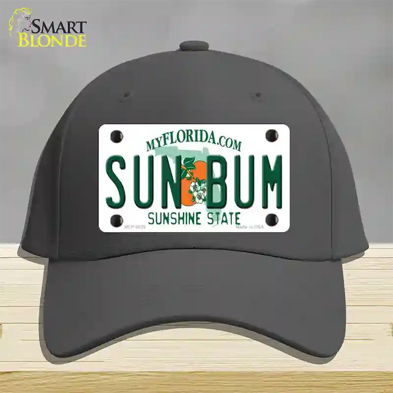 Sun Bum Florida Novelty License Plate Hat Cotton / Charcoal