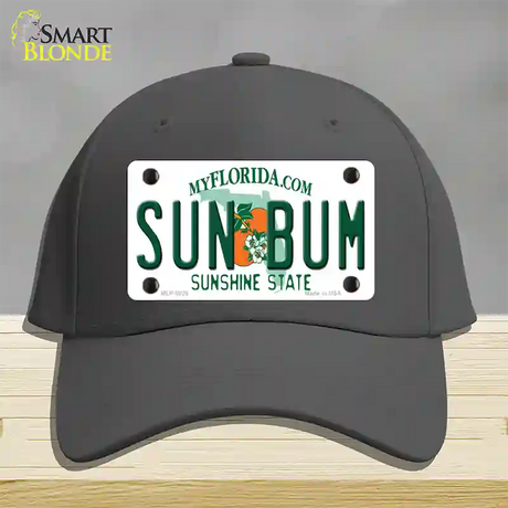 Sun Bum Florida Novelty License Plate Hat Cotton / Charcoal