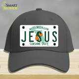 Jesus Florida Novelty License Plate Hat Cotton / Charcoal