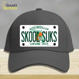 Skool Suks Florida Novelty License Plate Hat Cotton / Charcoal