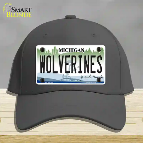 Michigan Wolverines Novelty License Plate Hat Cotton / Charcoal