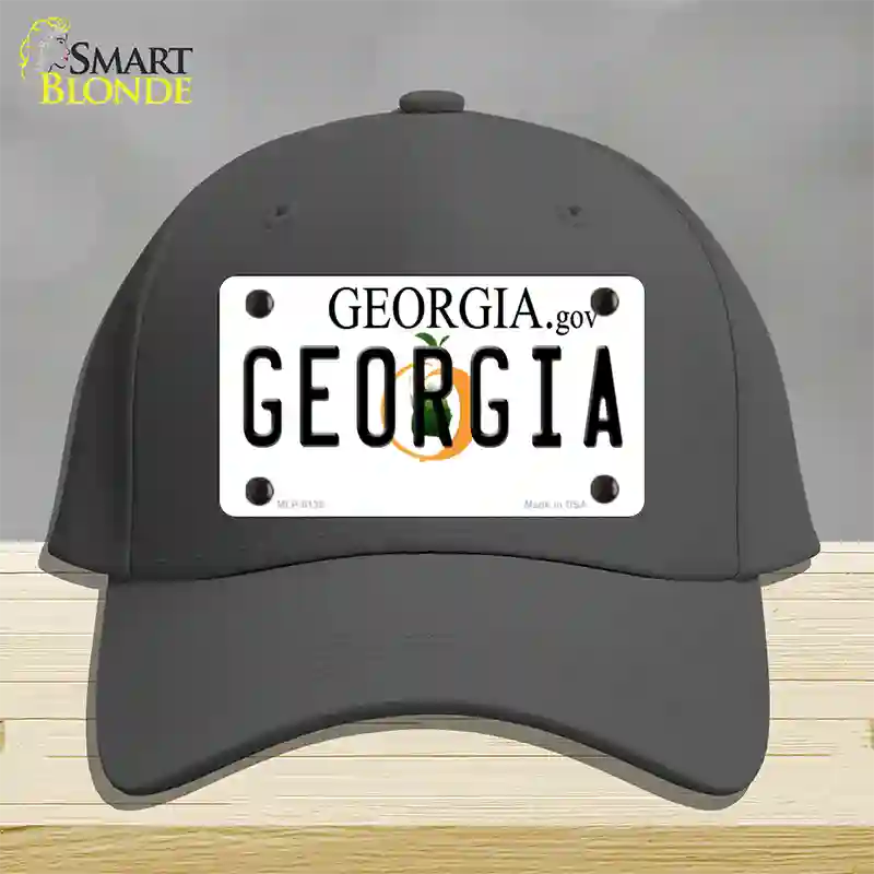 Georgia Novelty License Plate Hat Cotton / Charcoal