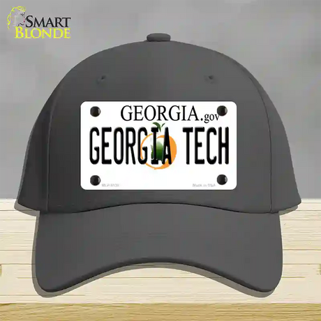 Georgia Tech Novelty License Plate Hat Cotton / Charcoal