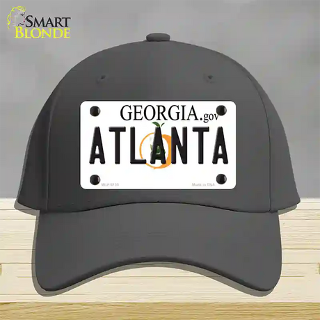 Atlanta Georgia Novelty License Plate Hat Cotton / Charcoal