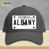 Albany Georgia Novelty License Plate Hat Cotton / Charcoal